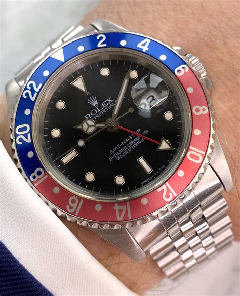 rolex gmt on a strap|Rolex gmt pepsi 16700.